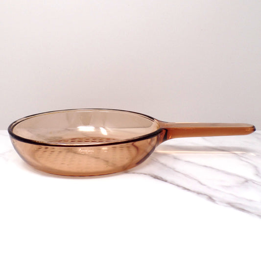 Vintage Corning Visions, 7” Skillet, Amber (1985-90)