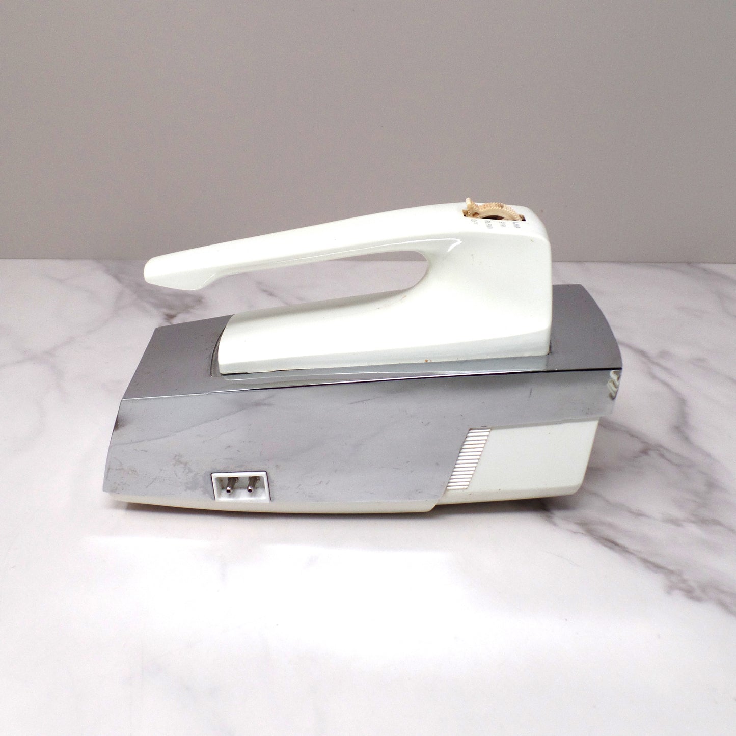 Vintage AMC Handheld Electric Mixer (model 596-INO) with Original Box and Documents (1964)