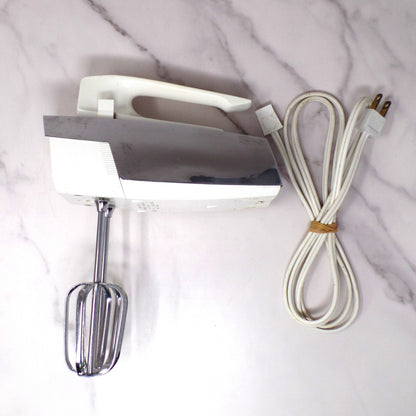 Vintage AMC Handheld Electric Mixer (model 596-INO) with Original Box and Documents (1964)