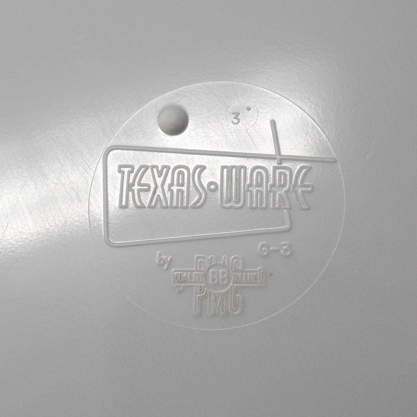 Vintage Texas Ware Melmac / Melamine 10” Dinner Plates, G-3 Atomic Leaf - set of 4 (1950-60s)