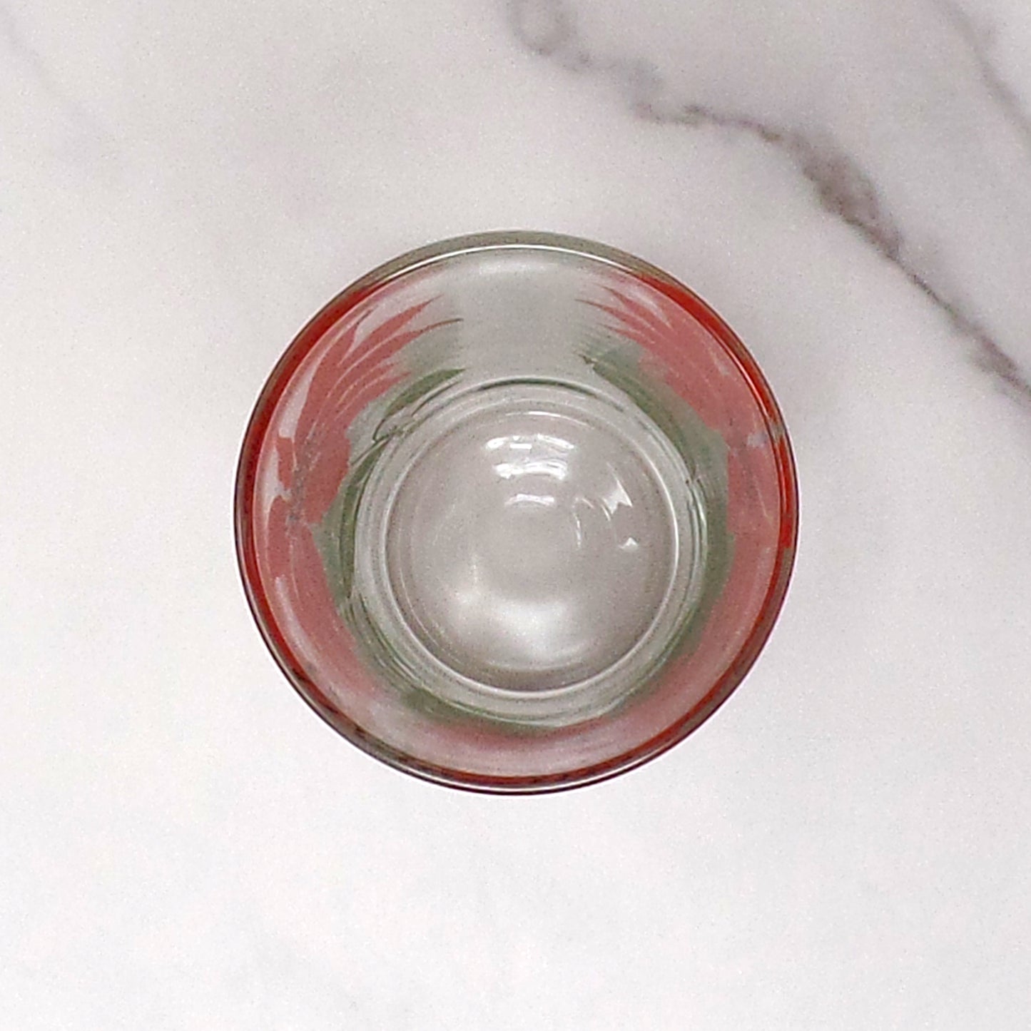 Vintage Christmas Poinsettia Highball Glass (1960s)