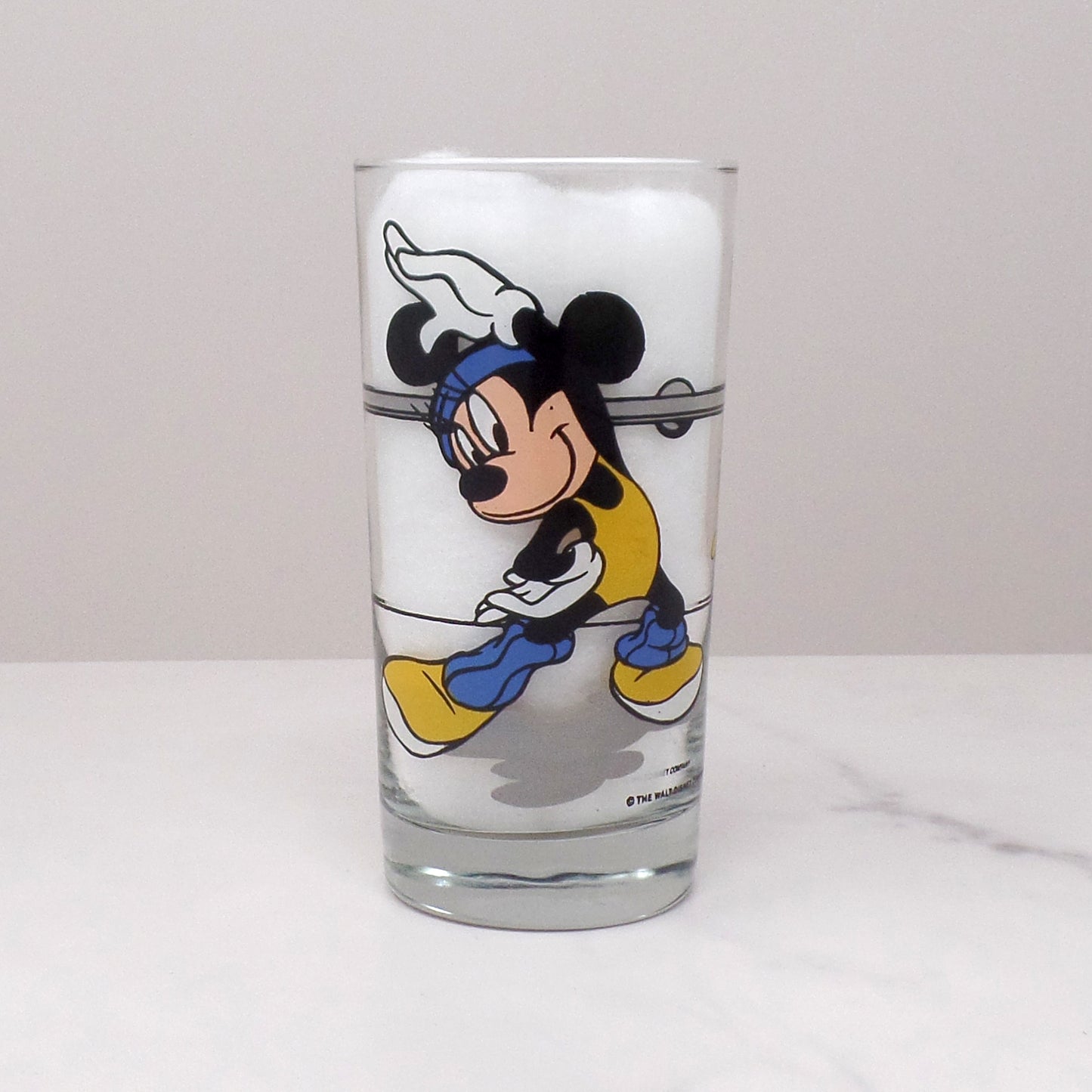 Vintage Minnie Mouse Aerobics 12 oz Glasses by Anchor Hocking - Set of 3 (1980s)