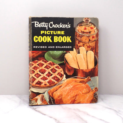 Vintage Betty Crocker's Picture Cook Book - Ring-bound, 2nd Edition / 4th Printing with Bonus Frankly Fancy Foods Booklet (1956)