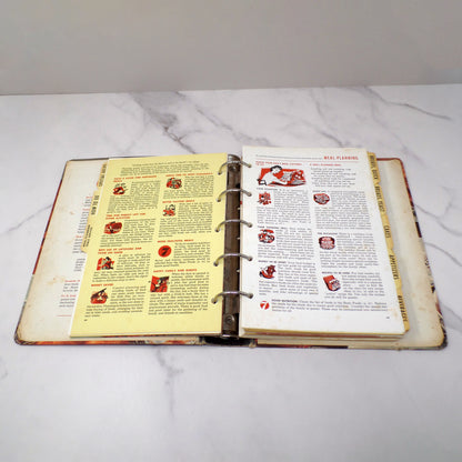 Vintage Betty Crocker's Picture Cook Book - Ring-bound, 2nd Edition / 4th Printing with Bonus Frankly Fancy Foods Booklet (1956)