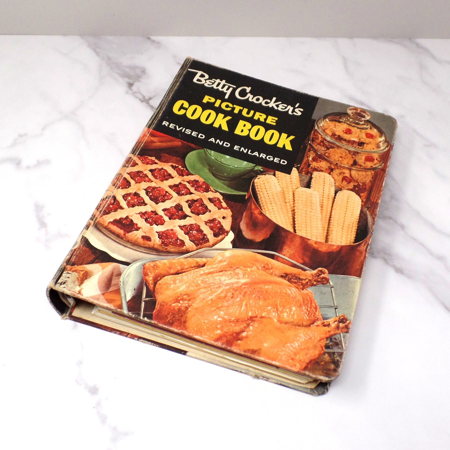 Vintage Betty Crocker's Picture Cook Book - Ring-bound, 2nd Edition / 4th Printing with Bonus Frankly Fancy Foods Booklet (1956)