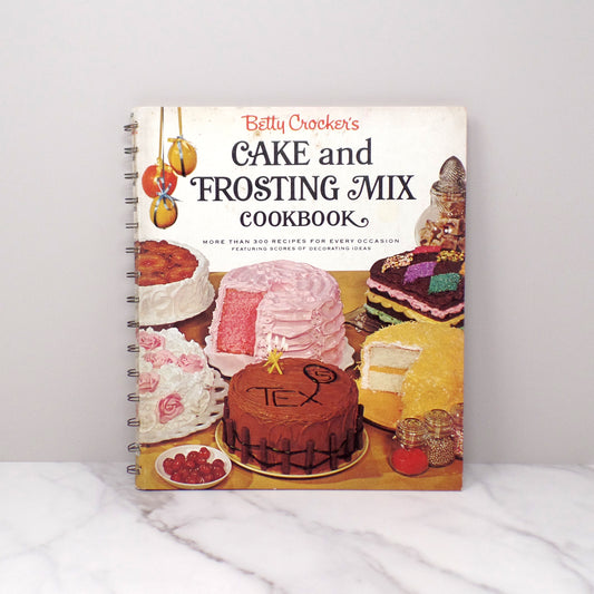 Vintage Betty Crocker's Cake and Frosting Mix Cookbook, 1st Ed - 1st Printing (1966)