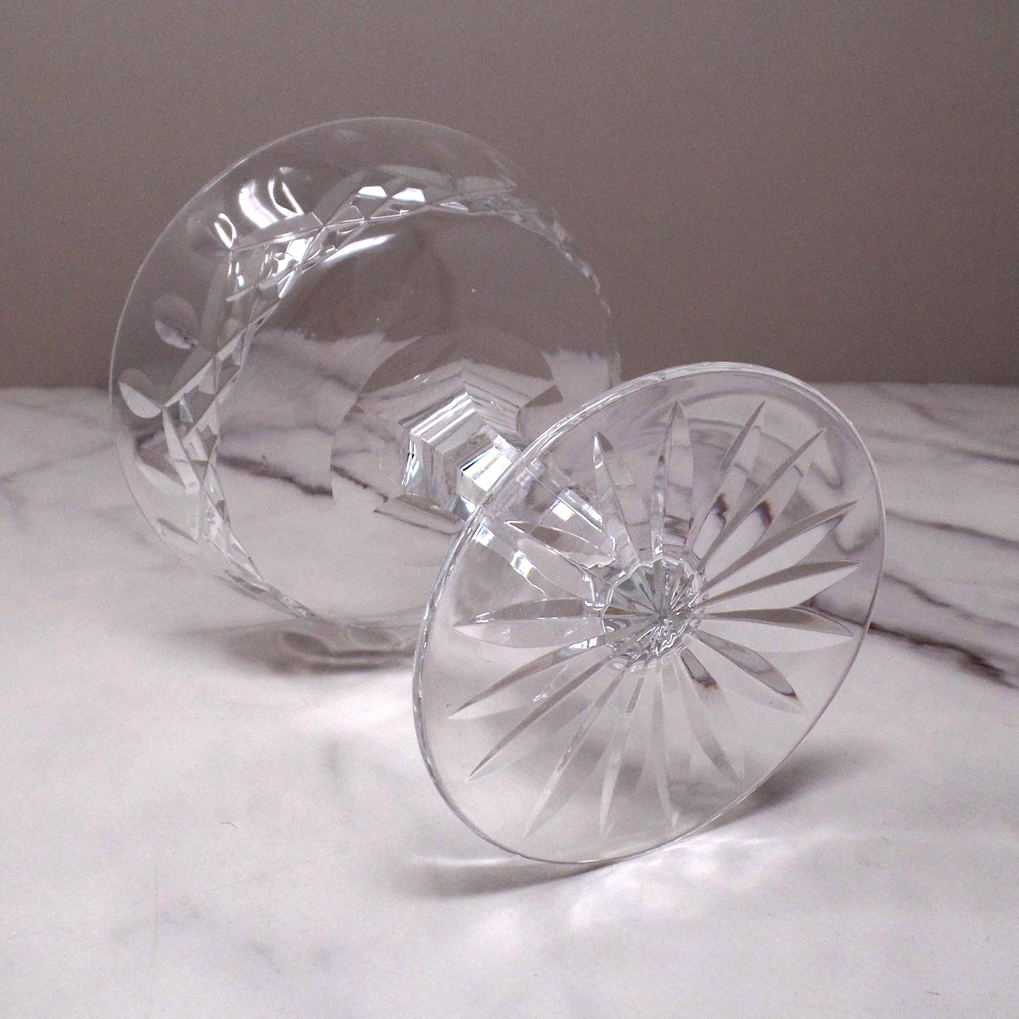 Vintage Waterford Crystal Lismore Champagne Coupe / Tall Sherbet Glass