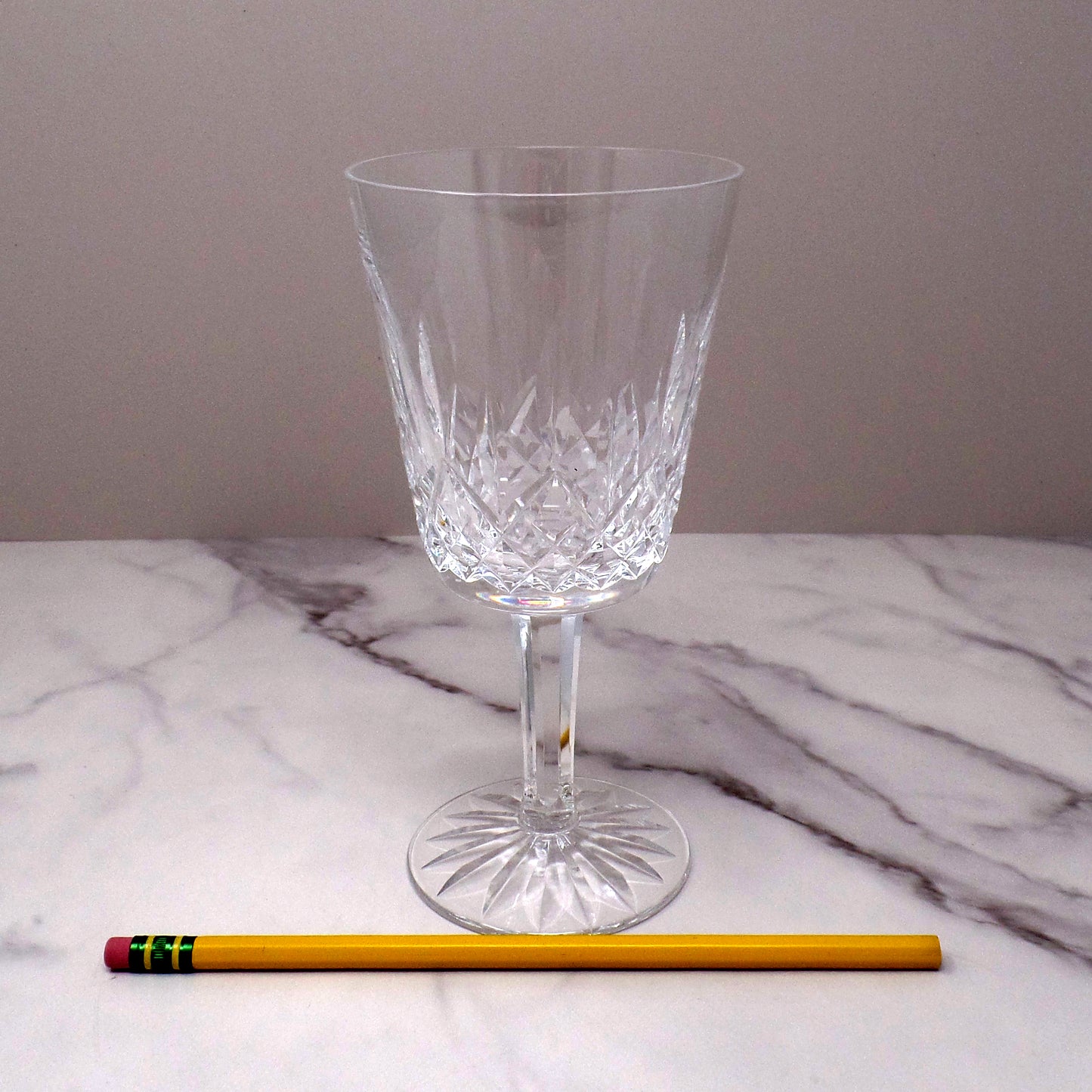 Vintage Waterford Crystal Lismore Water Goblet