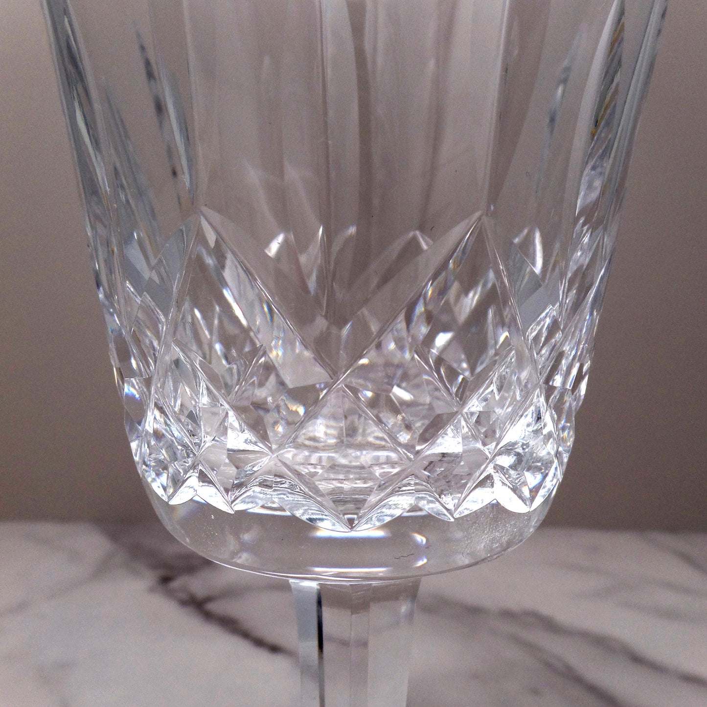 Vintage Waterford Crystal Lismore Water Goblet