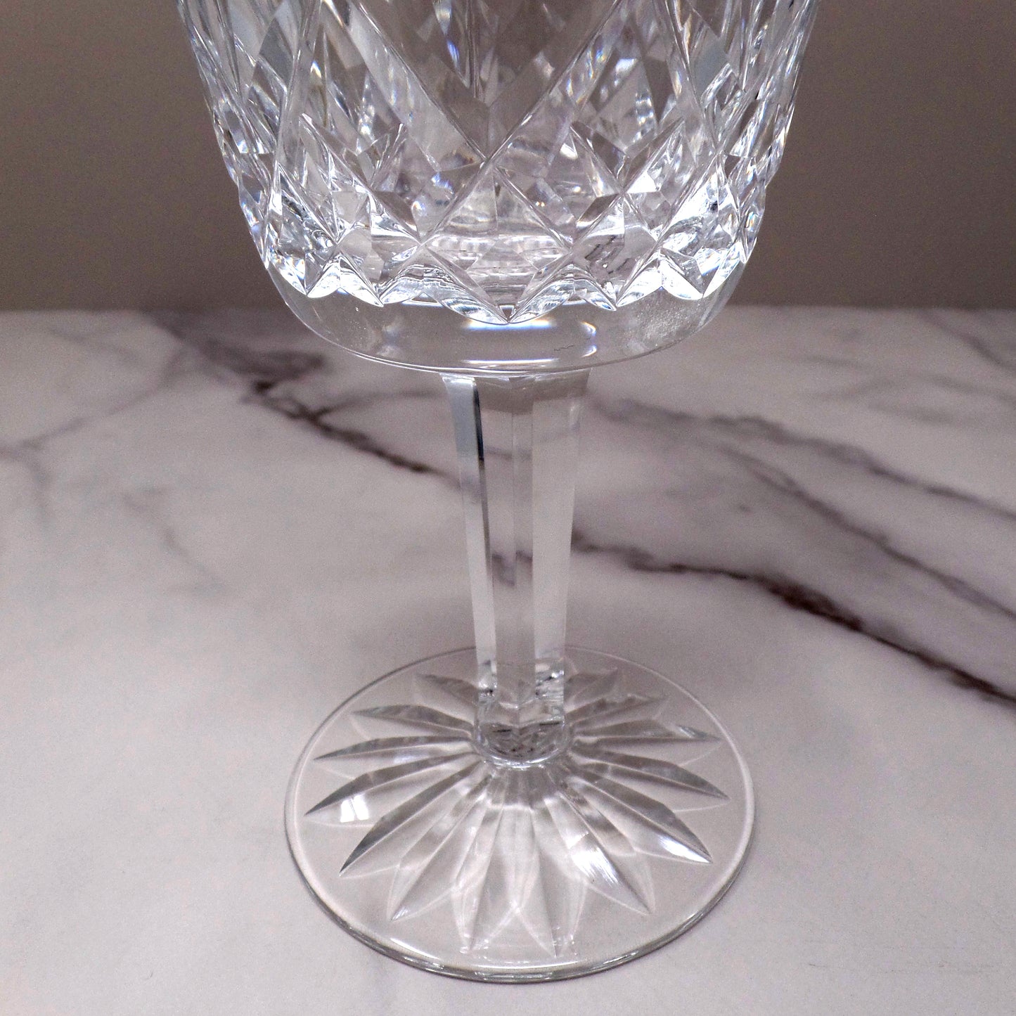 Vintage Waterford Crystal Lismore Water Goblet