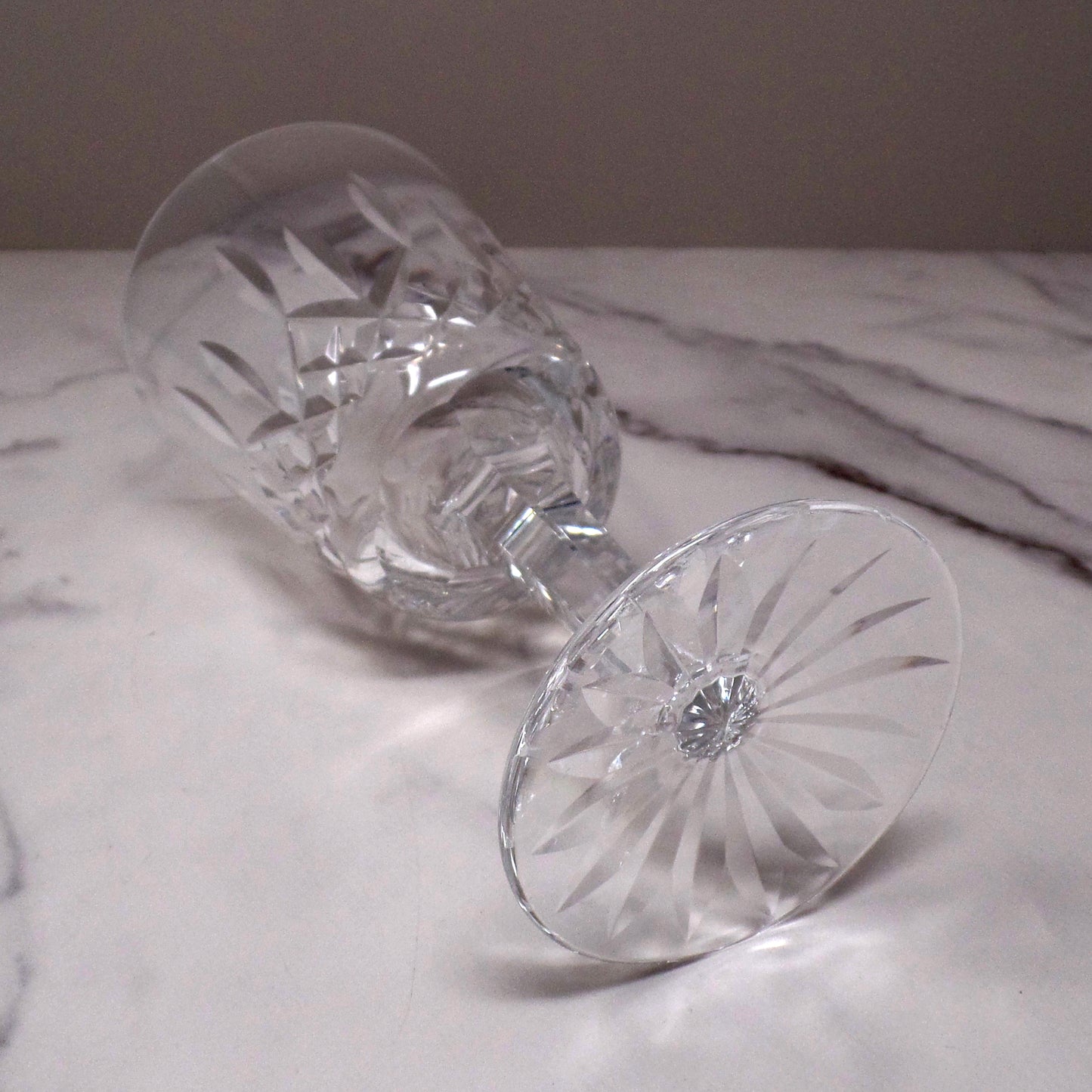 Vintage Waterford Crystal Lismore Water Goblet