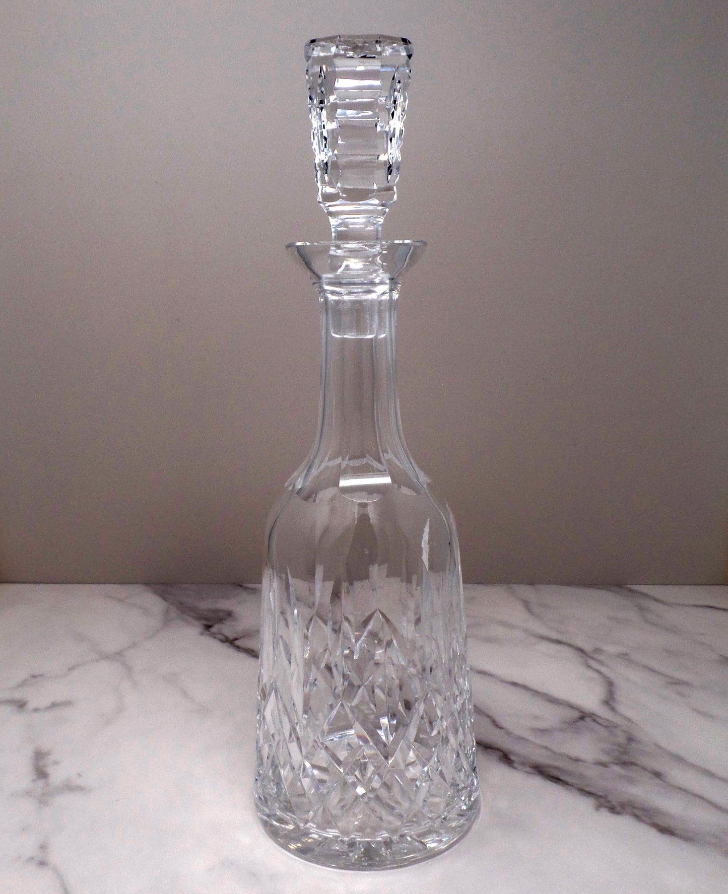 Vintage Waterford Crystal Lismore Decanter with Stopper