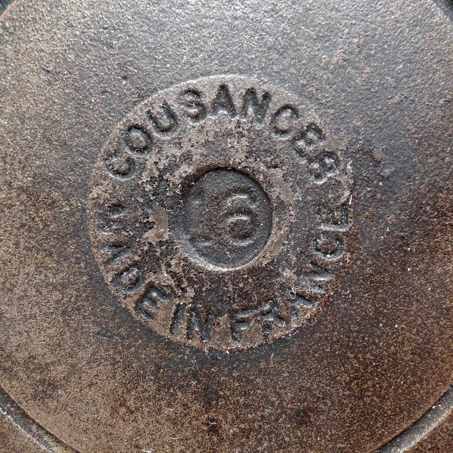 Vintage Cousances Enameled Cast Iron Saucepan / Milkpan with Lid (1 Qt / no. 16) Flame Orange (1960s)