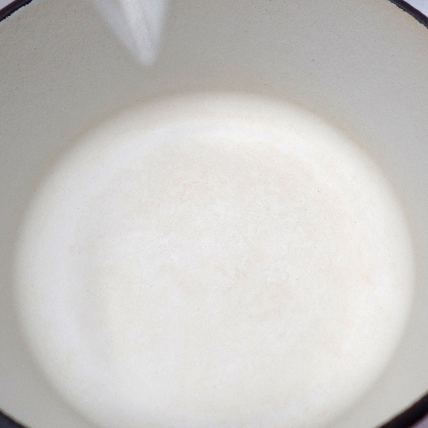 Vintage Cousances Enameled Cast Iron Saucepan / Milkpan with Lid (1 Qt / no. 16) Flame Orange (1960s)