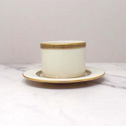 Vintage Lenox Bone China Desert Vista Flat Cup and Saucer (2005-2008)