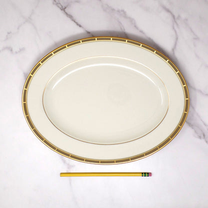 Vintage Lenox Bone China Desert Vista Oval Serving Platter (2005-2008)