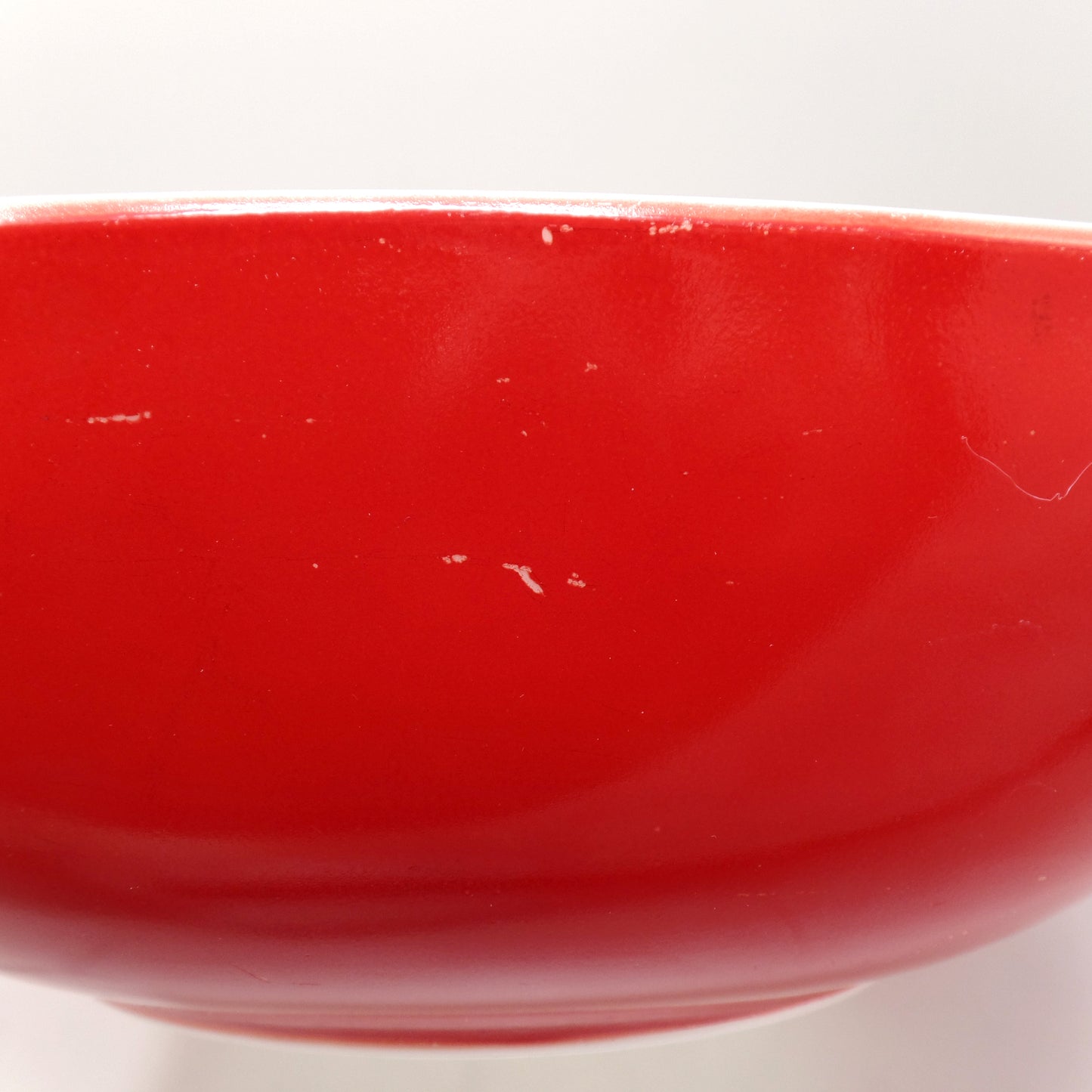 Vintage Pyrex 525B-035, 2 1/2 Qt Square Hostess Bowl, Red (1949-59)