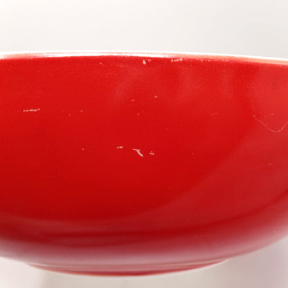Vintage Pyrex 525B-035, 2 1/2 Qt Square Hostess Bowl, Red (1949-59)