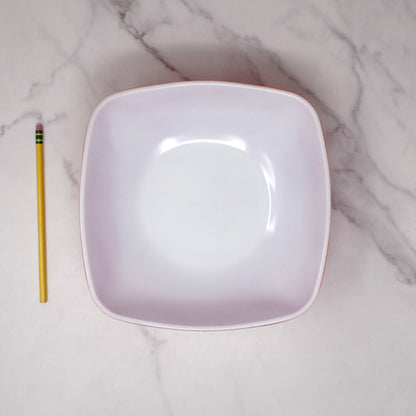 Vintage Pyrex 525B-035, 2 1/2 Qt Square Hostess Bowl, Red (1949-59)