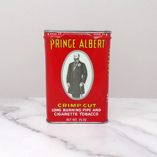 Vintage Prince Albert Tobacco Tin, Crimp Cut 1 5/8 oz. Pocket Size