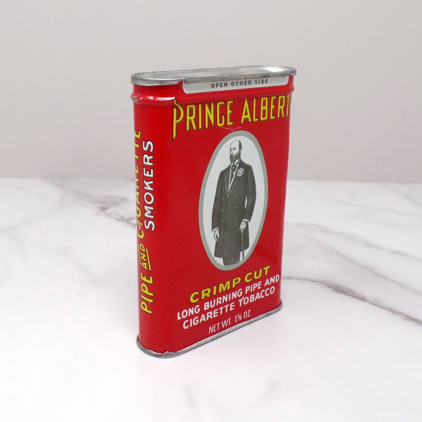 Vintage Prince Albert Tobacco Tin, Crimp Cut 1 5/8 oz. Pocket Size