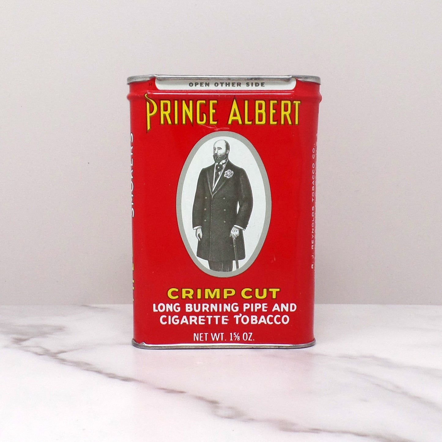 Vintage Prince Albert Tobacco Tin, Crimp Cut 1 5/8 oz. Pocket Size