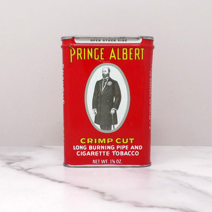 Vintage Prince Albert Tobacco Tin, Crimp Cut 1 5/8 oz. Pocket Size