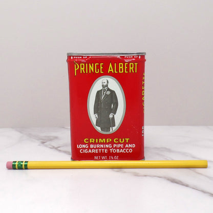 Vintage Prince Albert Tobacco Tin, Crimp Cut 1 5/8 oz. Pocket Size
