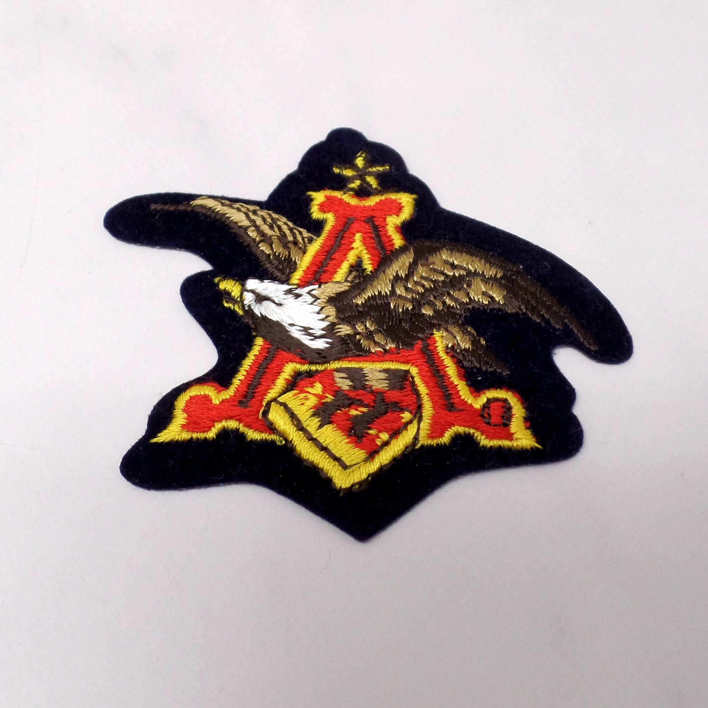 Vintage Anheuser-Busch Budweiser & Bud Light Embroidered Patches, set of 4