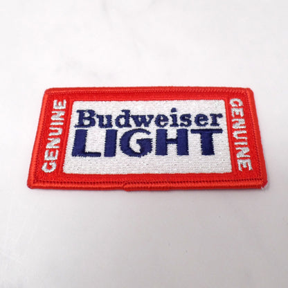 Vintage Anheuser-Busch Budweiser & Bud Light Embroidered Patches, set of 4