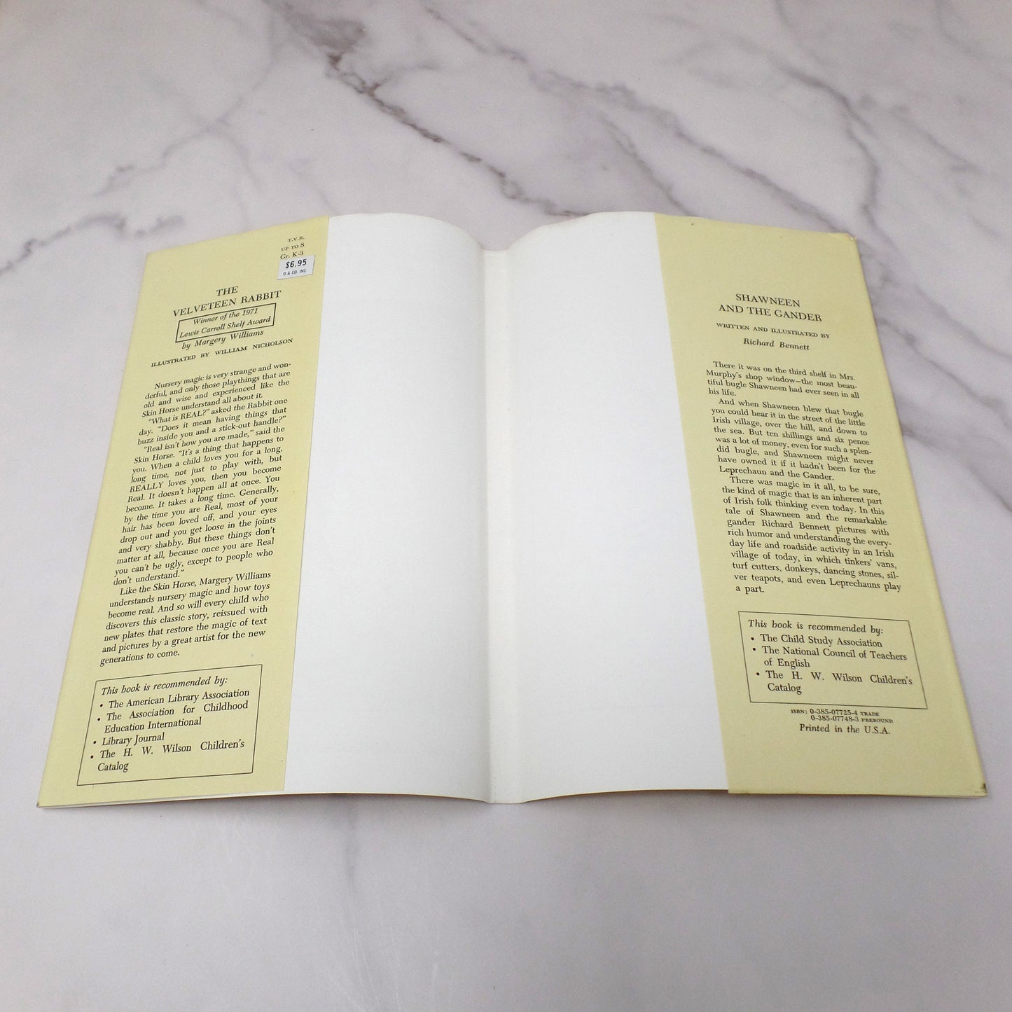 Vintage Book: The Velveteen Rabbit by Margery Williams, with Dust Jacket (1980s)