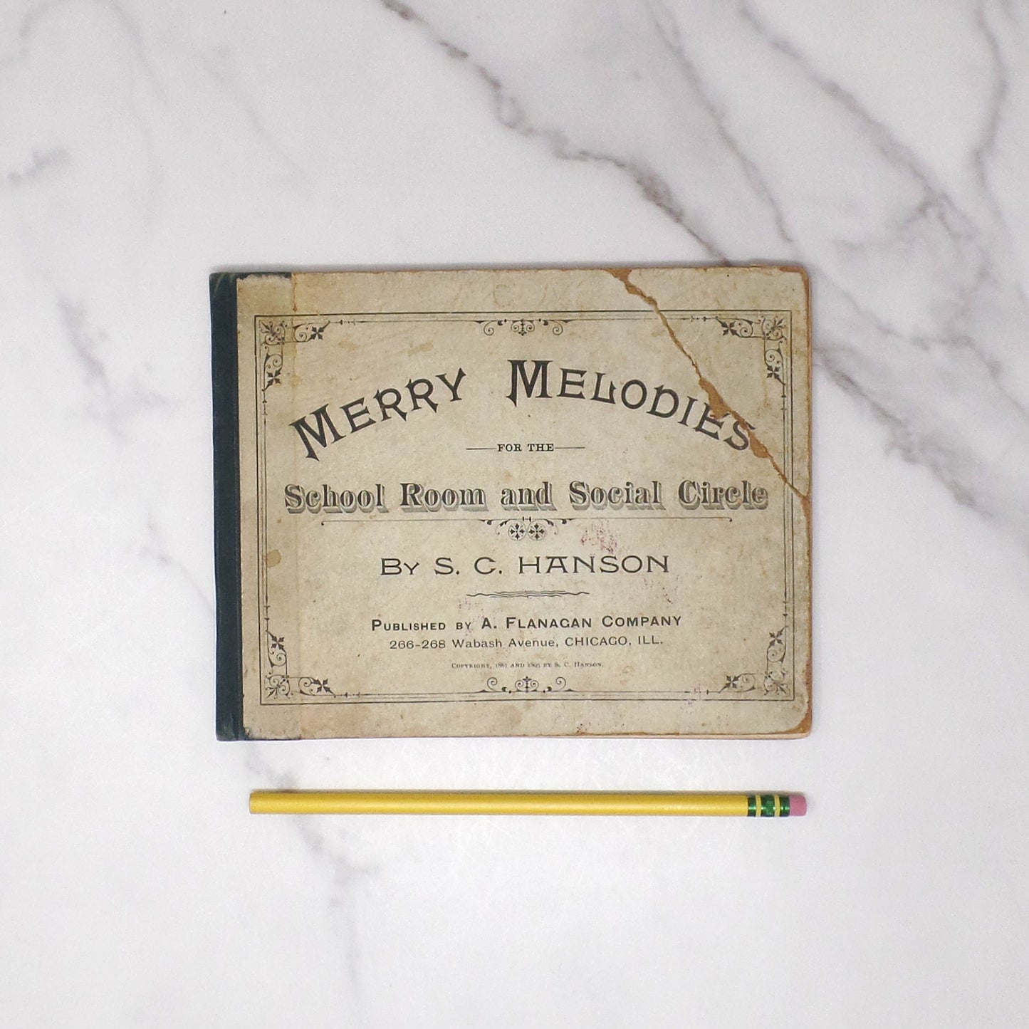 Antique Book: Merry Melodies for the School Room and Social Circle by S.C. Hanson (1895)