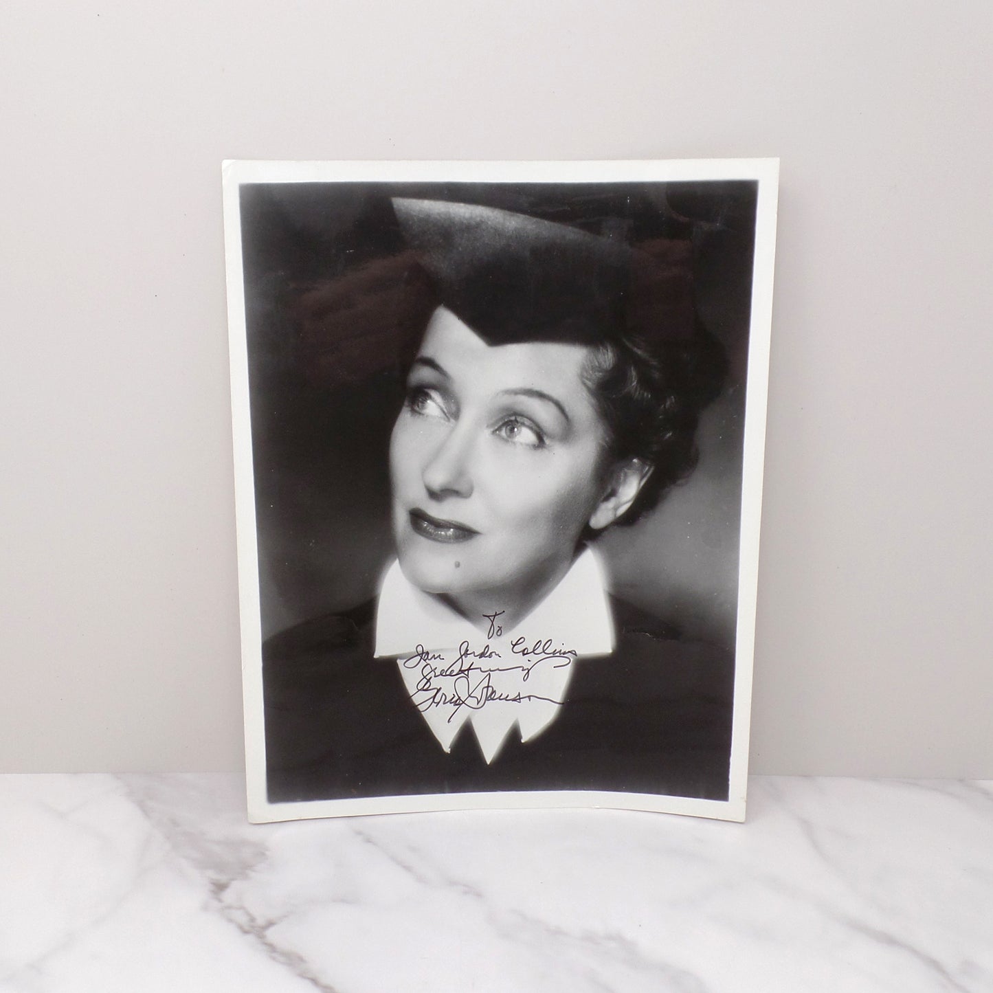 Vintage Gloria Swanson Autographed 8x10 Photograph