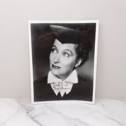 Vintage Gloria Swanson Autographed 8x10 Photograph