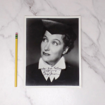 Vintage Gloria Swanson Autographed 8x10 Photograph