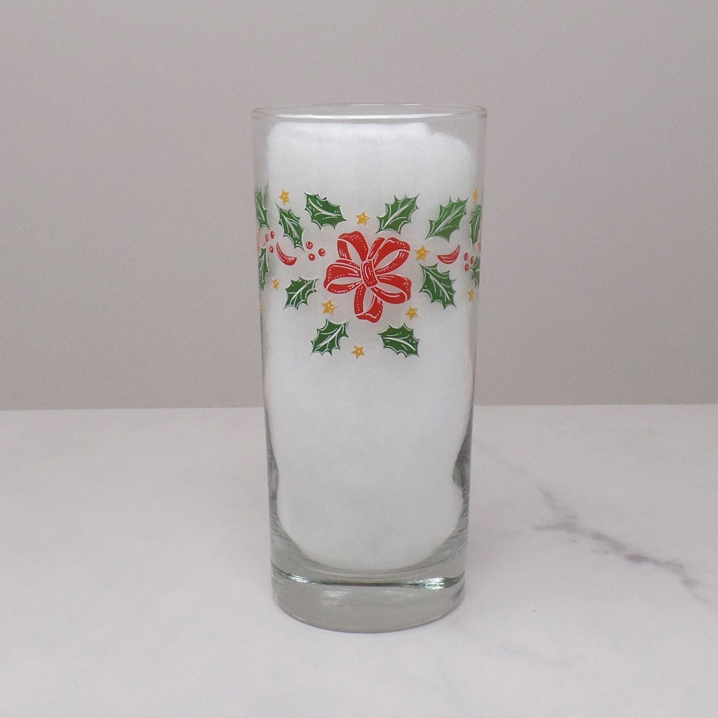 Vintage Libbey Christmas Highball Glasses, 16 oz - set of 4 (1980s)