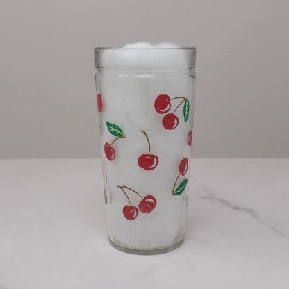 Vintage Anchor Hocking Cherry Jelly Jar Tumblers, 16 oz - set of 2 (1950s)