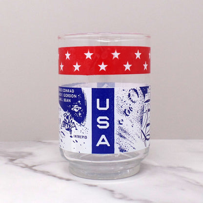 Vintage Libbey Apollo 12 NASA Moon Mission Lowball / Juice Glass, set of 2 (1969)