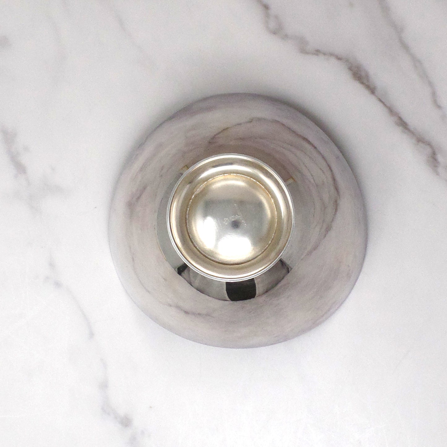 Vintage Carl Christiansen Green Enamel Silverplate Wave Bowl (1960s)