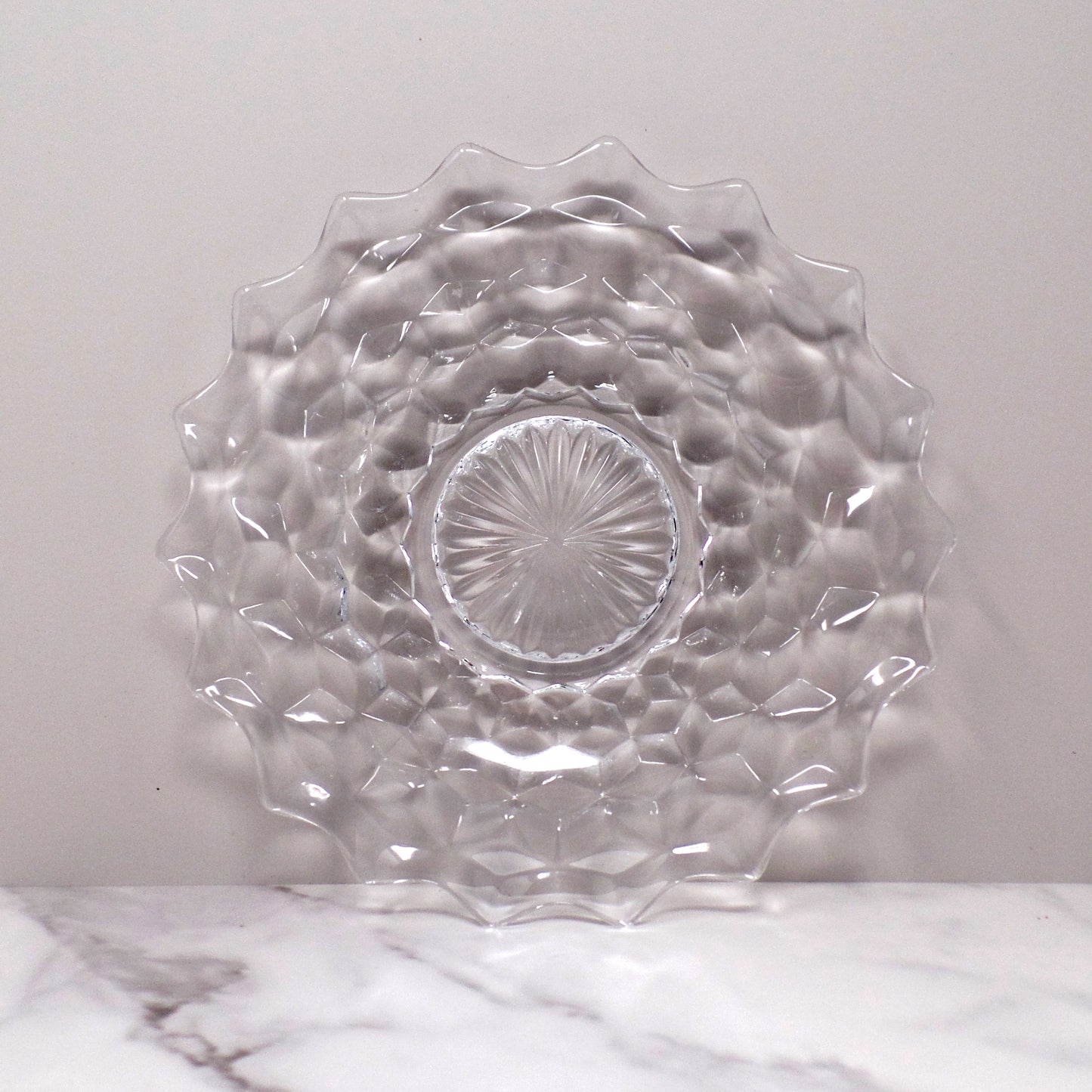 Vintage Fostoria American Clear (2056) 8” Salad Plate (P-08) (1928-34)