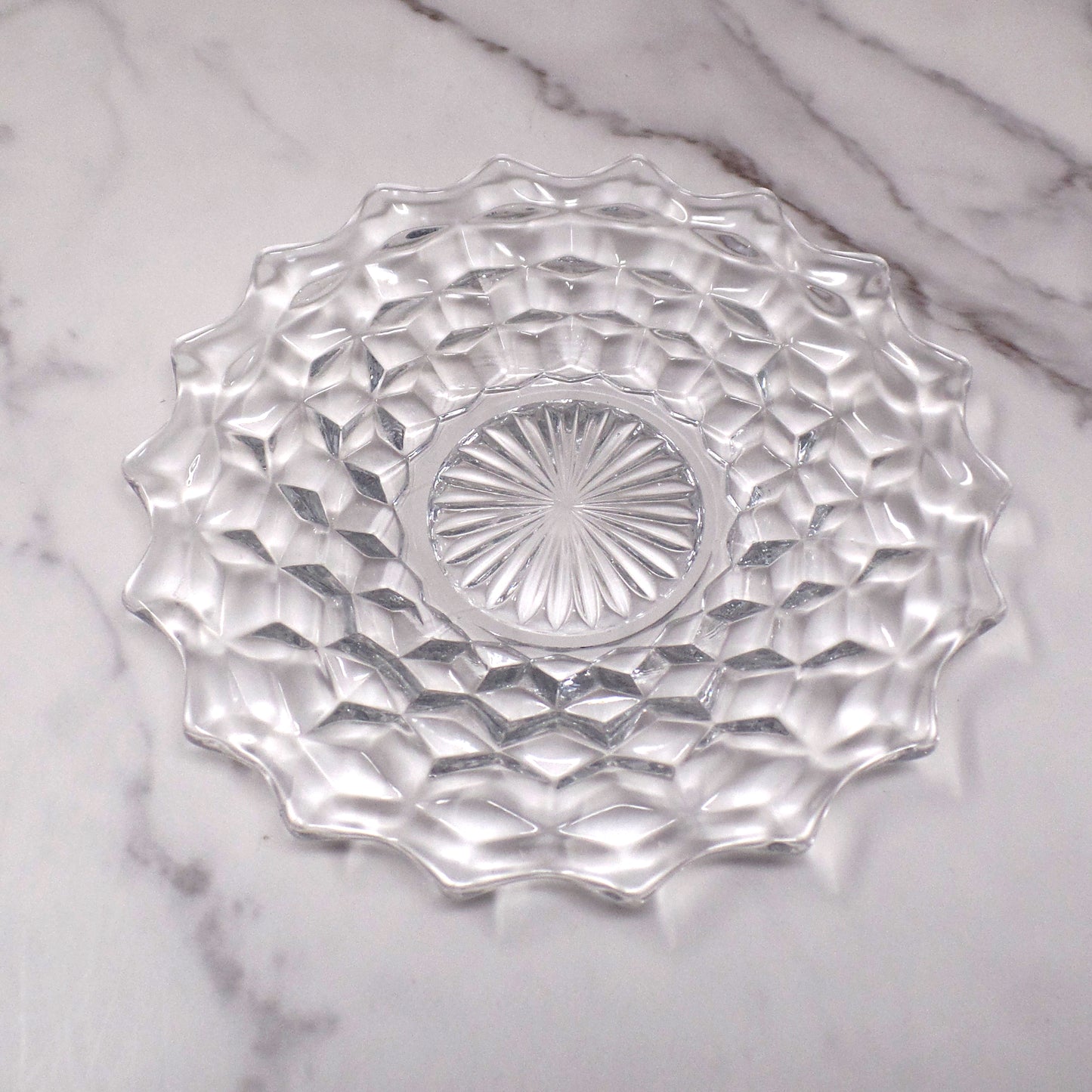 Vintage Fostoria American Clear (2056) 8” Salad Plate (P-08) (1928-34)