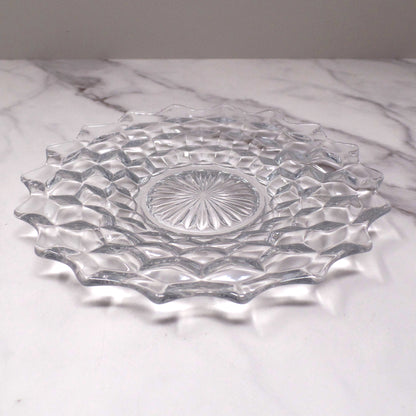 Vintage Fostoria American Clear (2056) 8” Salad Plate (P-08) (1928-34)