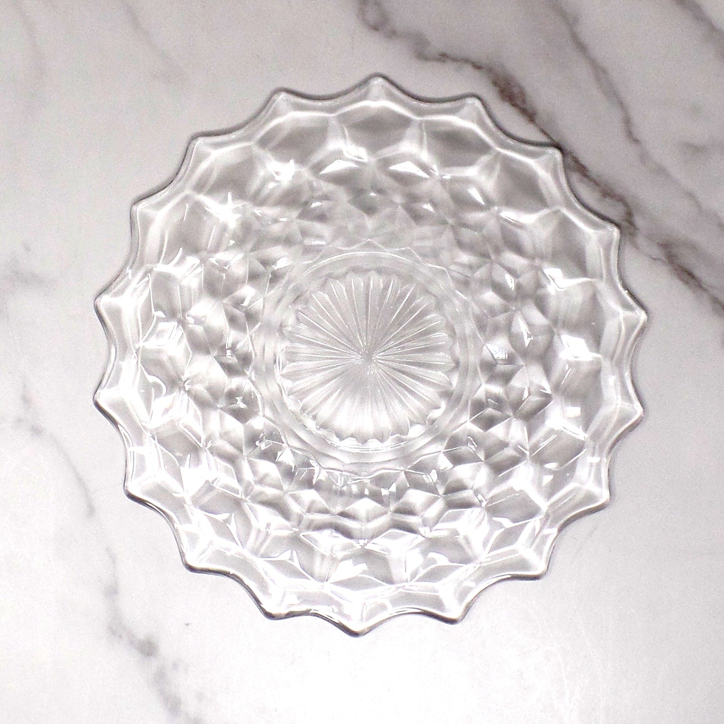 Vintage Fostoria American Clear (2056) 8” Salad Plate (P-08) (1928-34)