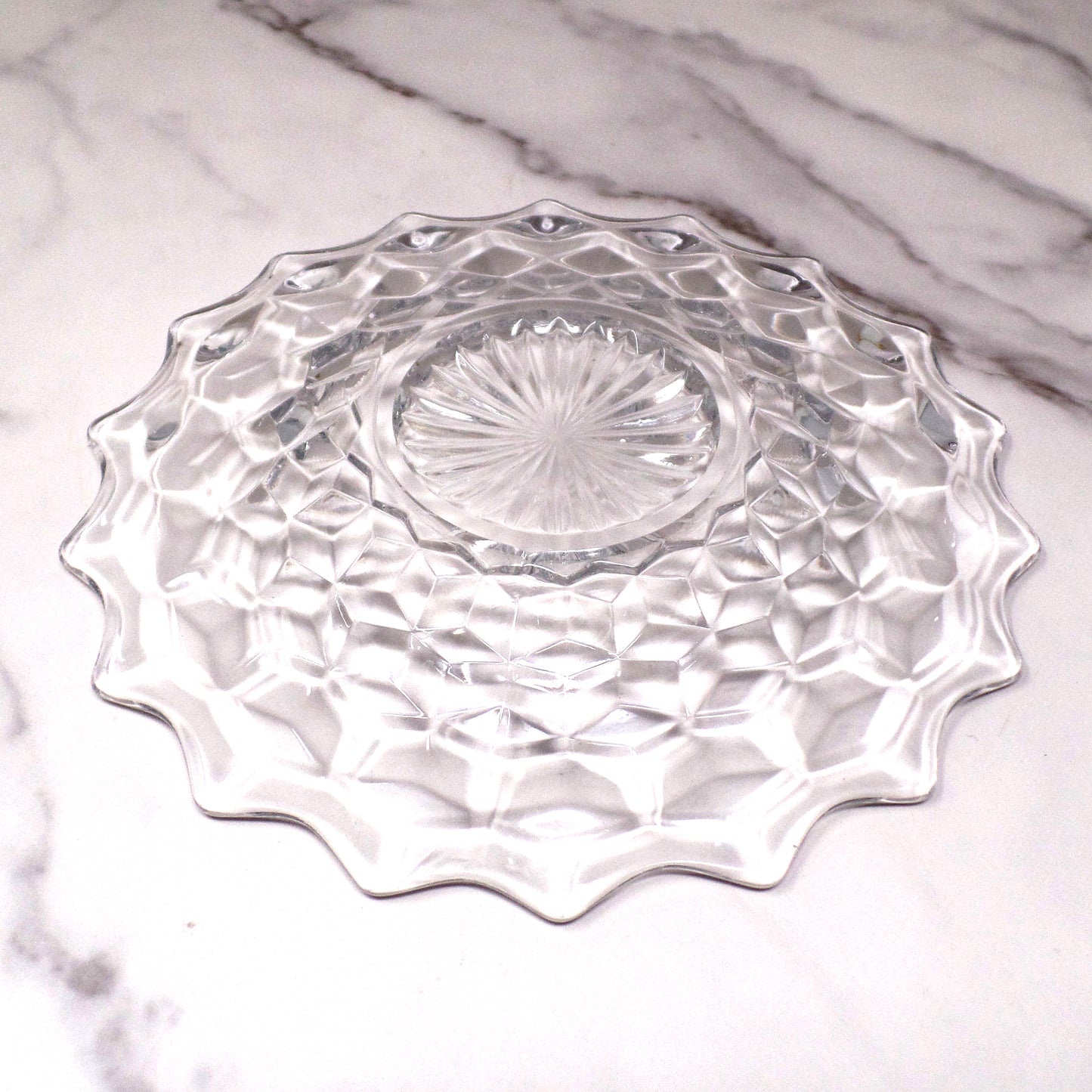 Vintage Fostoria American Clear (2056) 8” Salad Plate (P-08) (1928-34)