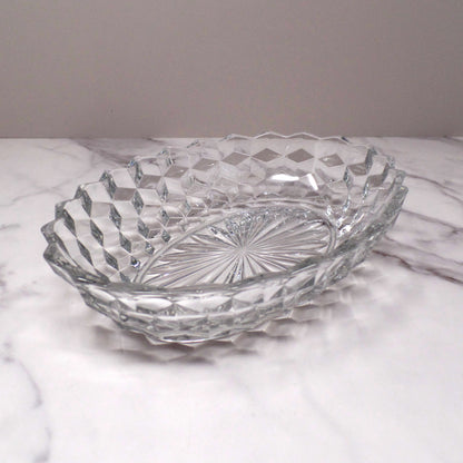 Vintage Fostoria American Clear (2056) Oval Vegetable Dish (836)