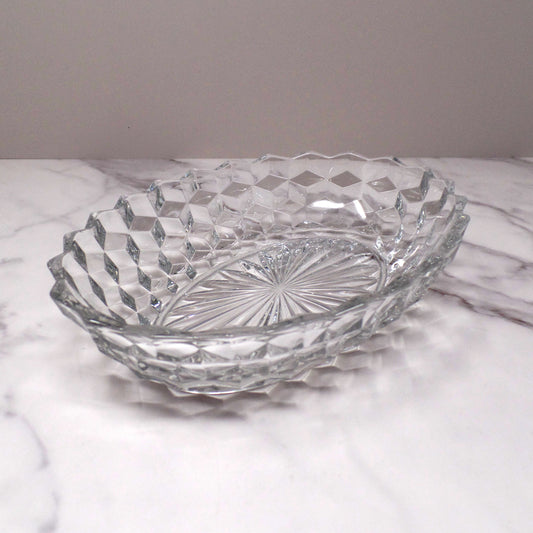 Vintage Fostoria American Clear (2056) Oval Vegetable Dish (836)