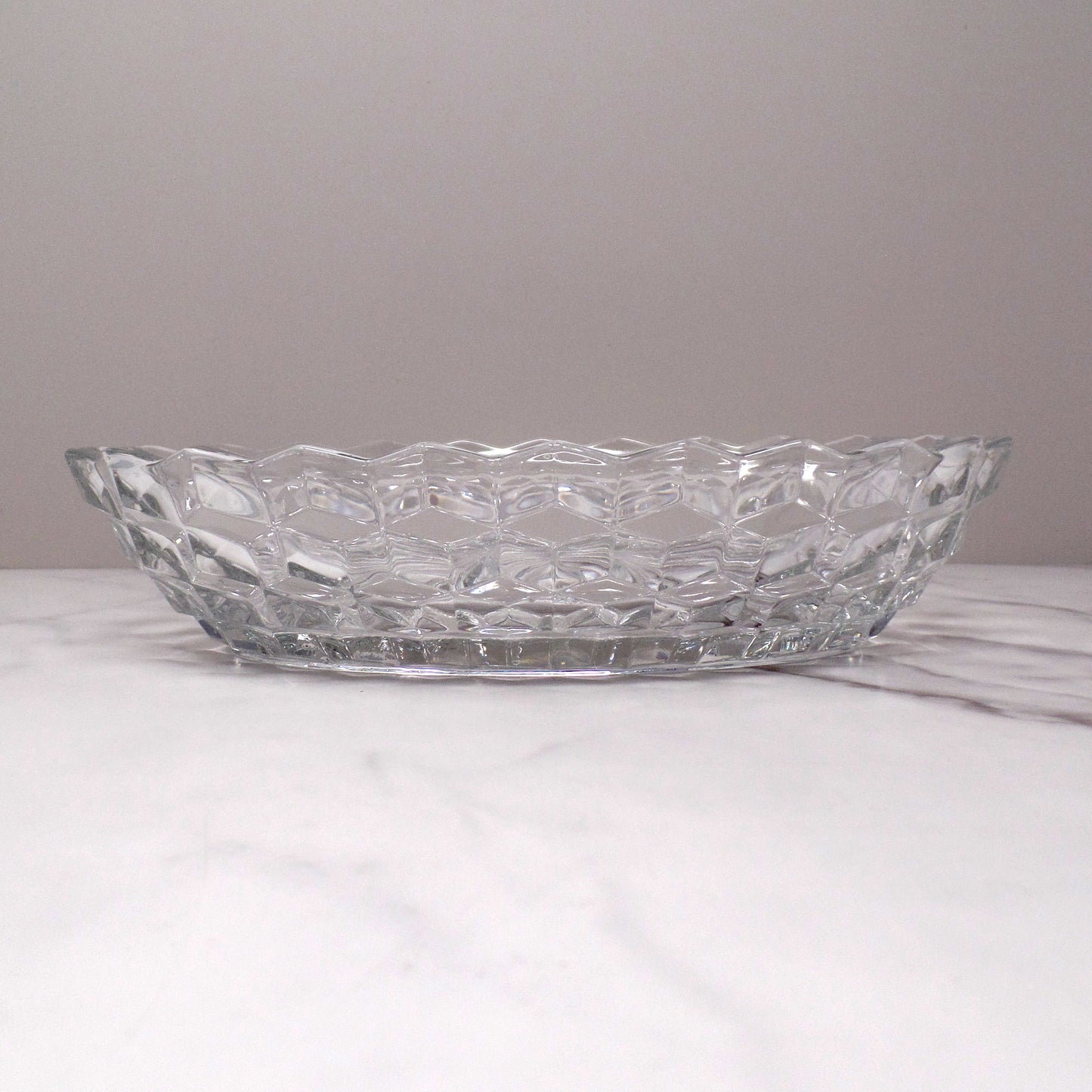 Vintage Fostoria American Clear (2056) Oval Vegetable Dish (836)