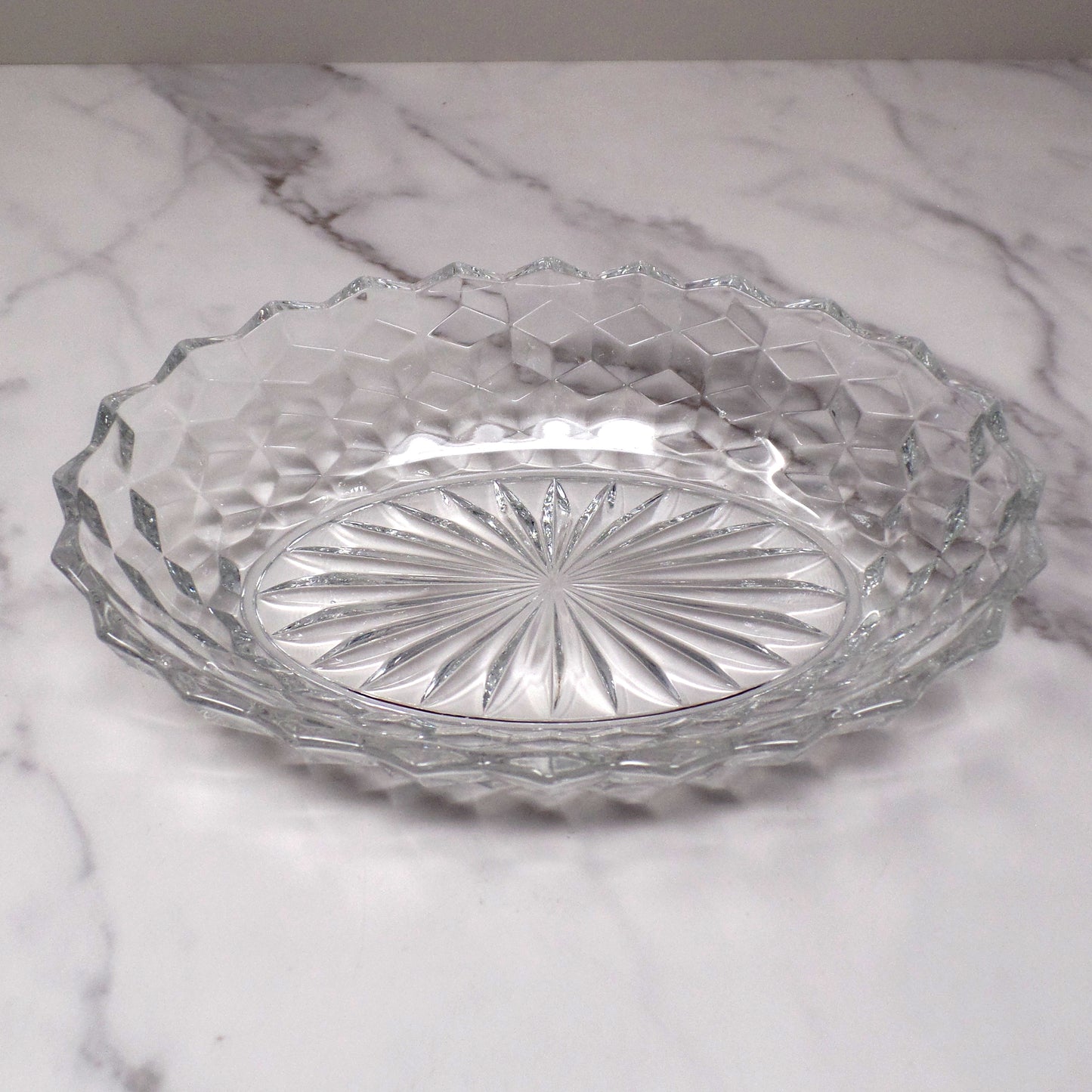Vintage Fostoria American Clear (2056) Oval Vegetable Dish (836)