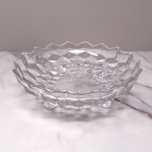 Vintage Fostoria American Clear (2056) Three-toed Bon Bon (137)