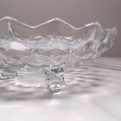 Vintage Fostoria American Clear (2056) Three-toed Bon Bon (137)